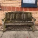 A MODERN GARDEN BENCH