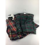 A LOT OF HIGHLAND DRESS INCLUDING TWO TARTAN KILTS