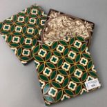 A PAIR OF MINTON CERAMIC TILES AND ANOTHER TILE