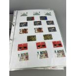 A LOT OF TWO FOLDERS OF WORLD STAMPS