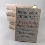 A LOT OF SIX VOLUMES OF THE SECOND WORLD WAR BY WINSTON CHURCHILL