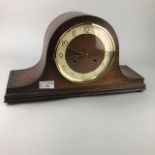 A MAHOGANY MANTEL CLOCK