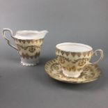 A GLADSTONE FLORAL AND GILT PART TEA SERVICE