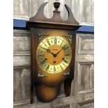 A 20TH CENTURY CHIMING WALL CLOCK BY KIENINGER