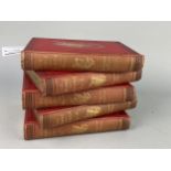 A LOT OF FIVE VOLUMES OF THE WORKS OF BURNS AND OTHER BOOKS