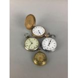 A LOT OF FOUR POCKET WATCHES