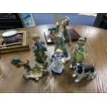 A ROYAL DOULTON FIGURE OF 'QUIET, THEY'RE SLEEPING' AND OTHER FIGURES