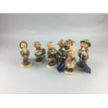 A LOT OF SIX HUMMEL FIGURES