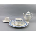 A WEDGWOOD 'EDME' PATTERN PART COFFEE SERVICE, ALONG WITH OTHER TEA WARE