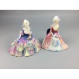 A LOT OF TWO ROYAL DOULTON FIGURES