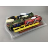 A COLLECTION OF DINKY, CORGI AND OTHER MODEL VEHICLES