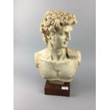 A COMPOSITION BUST OF DAVID