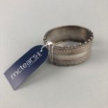 A VICTORIAN SILVER BANGLE