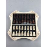 A RESIN ISLE OF LEWIS CHESS SET