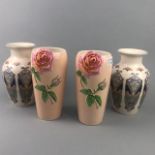 A PAIR OF ROYAL WINTON VASES AND OTHER CERAMIC VASES