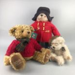 A VINTAGE PADDINGTON BEAR AND TWO OTHER TEDDY BEARS