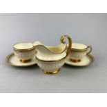 A GROSVENOR CREAM AND GILT PART COFFEE SERVICE