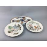 A DEVON WARE CERAMIC SERVING PLATE AND OTHER CERAMICS