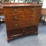 AN EDWARDIAN CHEST OF DRAWERS