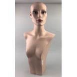 A VINTAGE BUST LENGTH MANNEQUIN