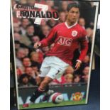 A FRAMED CRISTIANO RONALDO POSTER