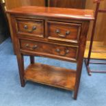 A MAHOGANY HALL TABLE