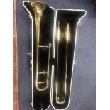 A HOLTON COLLEGIATE TROMBONE IN CARRY CASE