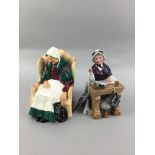 A ROYAL DOULTON FIGURE OF 'SCHOOL MARM' AND ANOTHER