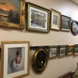 A LARGE LOT OF MODERN FRAMED PICTURES AND PRINTS