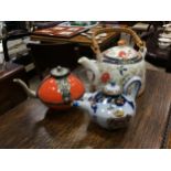 A LOT OF CHINESE AND OTHER TEA POTS