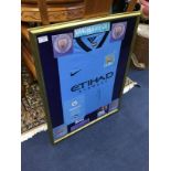 A RAHEEM STERLING MANCHESTER CITY SIGNED JERSEY