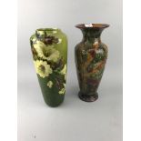 A DOULTON VASE AND ANOTHER VASE