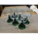 A SET OF TWELVE DUTCH WINE GLASSES