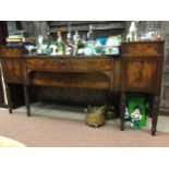 AN EARLY 19TH CENTURY MAHOGANY SIDEBOARD