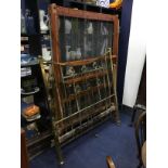 AN EDWARDIAN BRASS DOUBLE BEDSTEAD