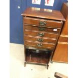 AN EDWARDIAN MUSIC CABINET