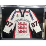 AN ENGLAND NATIONAL ICE HOCKEY JERSEY