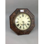 A VICTORIAN WALL CLOCK