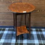 AN EDWARDIAN CIRCULAR OCCASIONAL TABLE