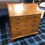 AN EARLY 20TH CENTURY MAHOGANY BUREAU