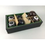 A SET OF EIGHT THOMAS TAYLOR CARPET BOWLS