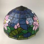 A TIFFANY STYLE CIRCULAR LAMP SHADE