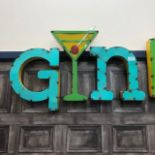 GIN - A MEXICAN INDUSTRIAL ART PUB SIGN