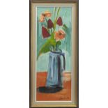 FLORAL STILL LIFE, AN OIL BY LOUIS ZELIG