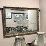 A BEVELLED WALL MIRROR
