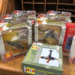 A COLLECTION OF MODEL PLANES INCLUDING CORGI AND SOME PAPER PLANES
