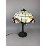 A TIFFANY STYLE TABLE LAMP