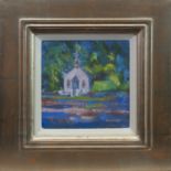 COLINTRAIVE CHURCH, AN OIL BY MARY BATCHELOR