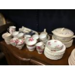 A JOHNSON BROSOLD ENGLISH DINNER SERVICE AND OTHER DINNER WARE