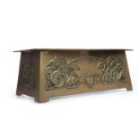 AN ART NOUVEAU BRASS PLANTER